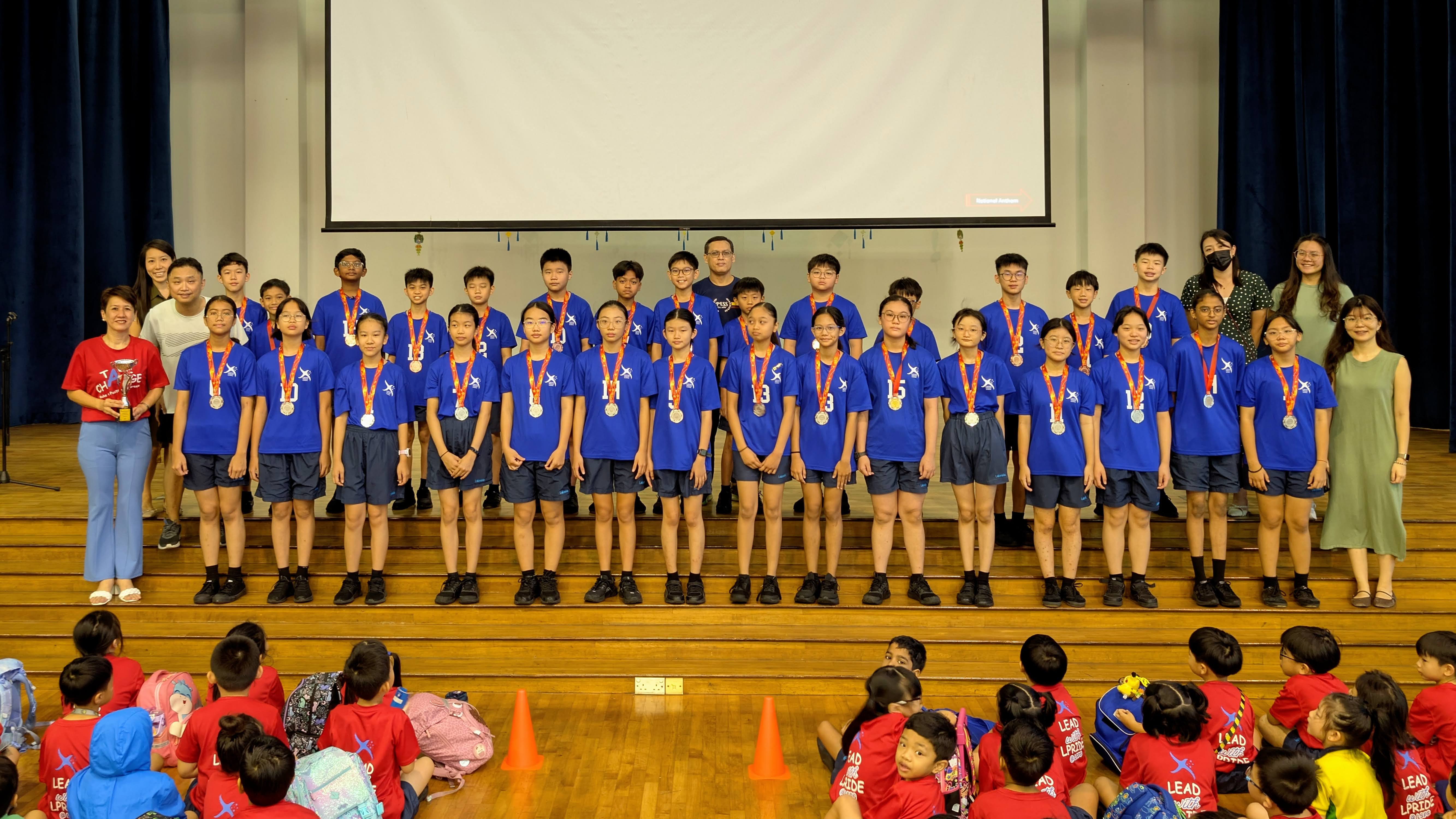Our Senior Team was presented with their medals during assembly.